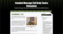 Desktop Screenshot of massageistanbul.com